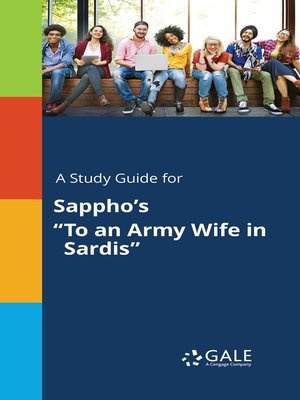 cover image of A Study Guide for Sappho's "To an Army Wife in Sardis"